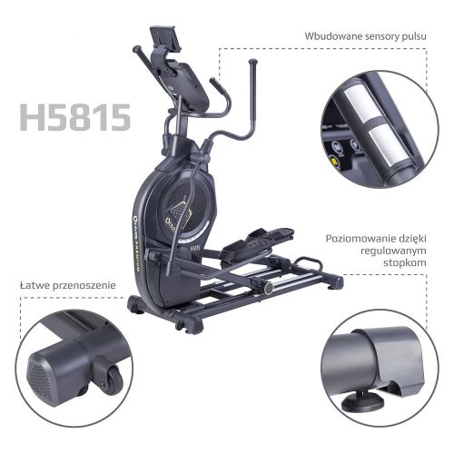 Trenażer eliptyczny magnetyczno-powietrzny HMS Premium SEMI COMMERCIAL H5815