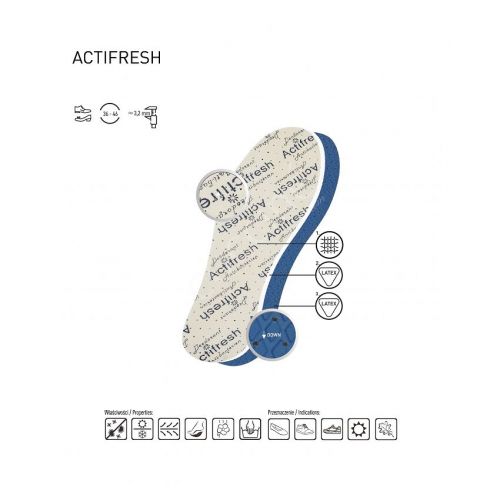 Wkładki do butów odświeżające Coccine Actifresh Premium